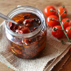 Oven dried cocktail tomatoes
