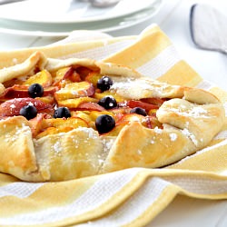 Peach-Ginger & Ricotta Crostata