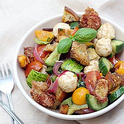 Fried Tomato Panzanella