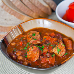 Easy Beans and Sausage