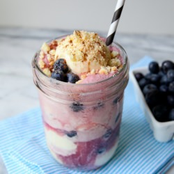 Floating Blueberry Cobbler