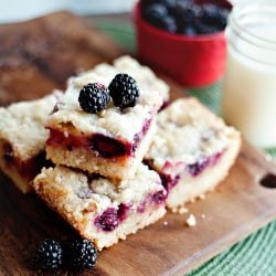 Blackberry Cobbler Bars