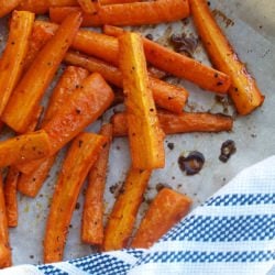 Pomegranate roasted carrots