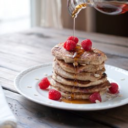 Raspberry Oat Whole Wheat Pancake