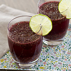 Pomegranate Lime Chia Fresca