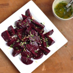 Honey lime beet salad