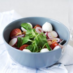 Radish and Chick Pea salad
