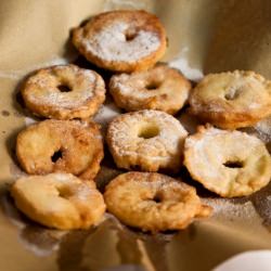 Apple Fritters, Hot and Sweet