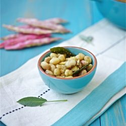 Sautéed Cranberry Beans