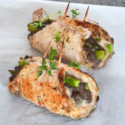 Pork chop with asparagus
