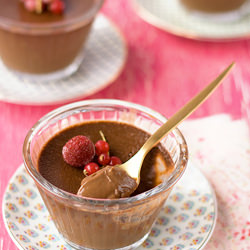 Baked chocolate Custards