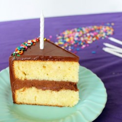Yellow Birthday Cake