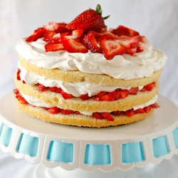 French Strawberry Cake