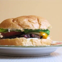 Leftover Steak Sandwich