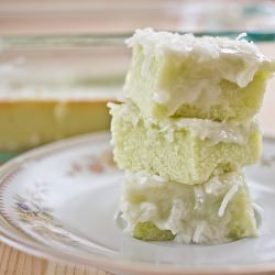 Coconut Lime Cake Bars