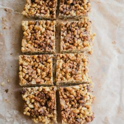 Hazelnut Rice Crispy Treats