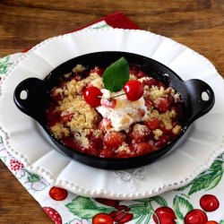 sour cherry crisp recipe
