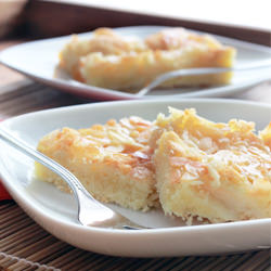 Peach almond cake