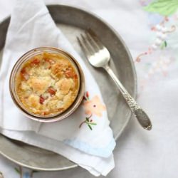 Rustic Rhubarb Custard Pies