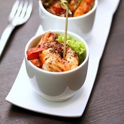 Spicy Garlic Prawns