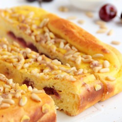 Cherry & cream Brioche
