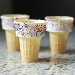 Sprinkle Ice Cream Cones