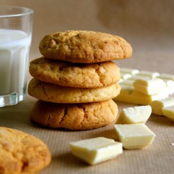 Custard & White Chocolate Cookies