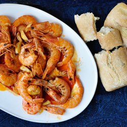 Garlic and Hot Pepper Prawns