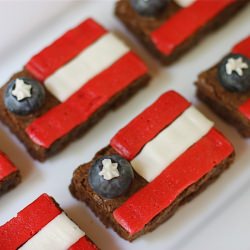 Fudgy Patriotic Brownies