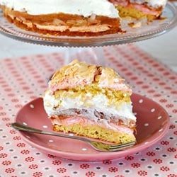 Rhubarb Meringue Cake