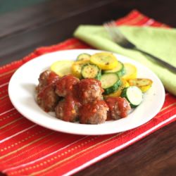 Spicy Stuffed Bell Pepper Meatballs