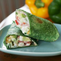 Veggie Wrap with Tzatziki Sauce