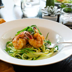 Spicy Shrimp with Zucchini Noodles