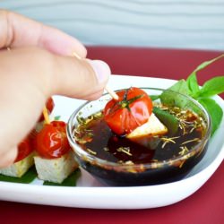 Vegan Caprese Salad Skewers