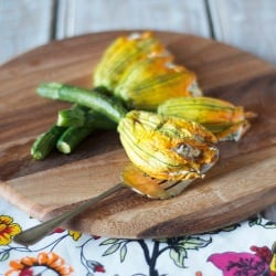 Baked Zucchini Blossoms