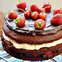 Chocolate Strawberry Cake