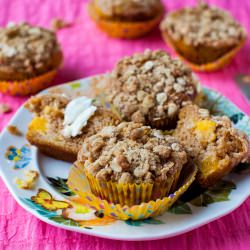 Mango & Sour Cream Streusel Muffins