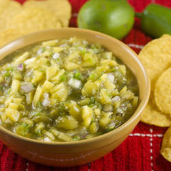 Tomatillo Peach Salsa