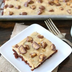 Chocolate Sheet Cake w/PB Frosting