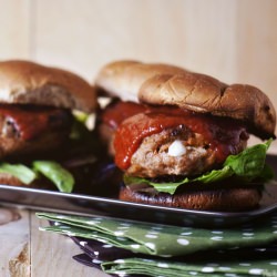 Mozzarella Chicken Burgers