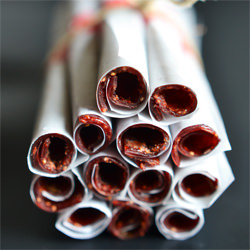 Fruit leather rolls