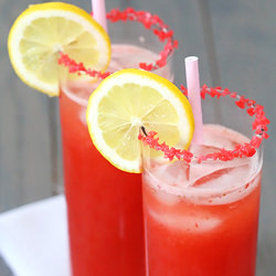 Sparkling Strawberry Lemonade