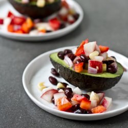 Salsa Stuffed Avocado