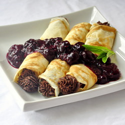 Chocolate Bumbleberry Crepes