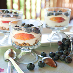 Blueberry Peach Parfait