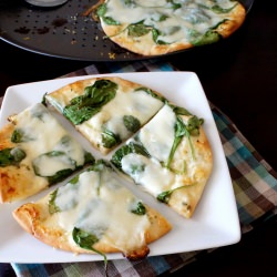 White Pita Pizza