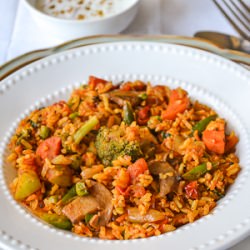 Brown Rice Tawa Pulao