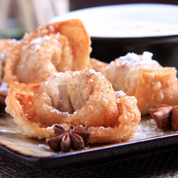 Spiced and Fried Taro Root Wontons