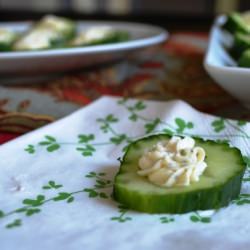 Cucumber & Cheese Bites