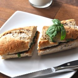 Peanut Butter and Basil Sandwich